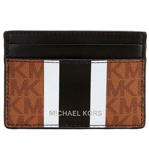 Michael Kors Mason Varsity Stripe Card Case NIB